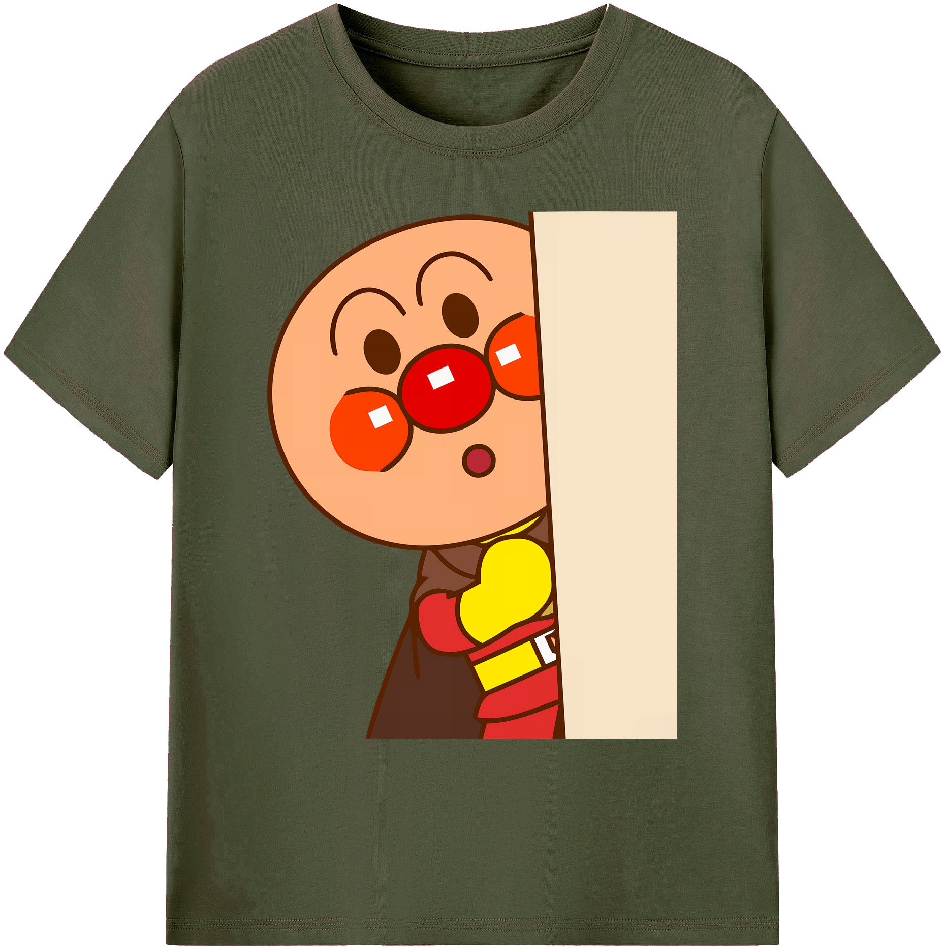 （画像用） アンパンマン Anpanman 綿100％ メンズ半袖Tシャツ｜肌触りやわらか＆通気性